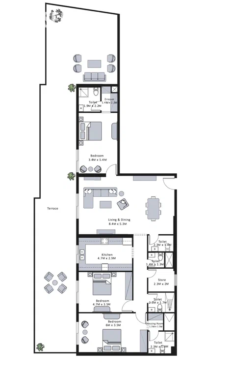 3 Bedroom